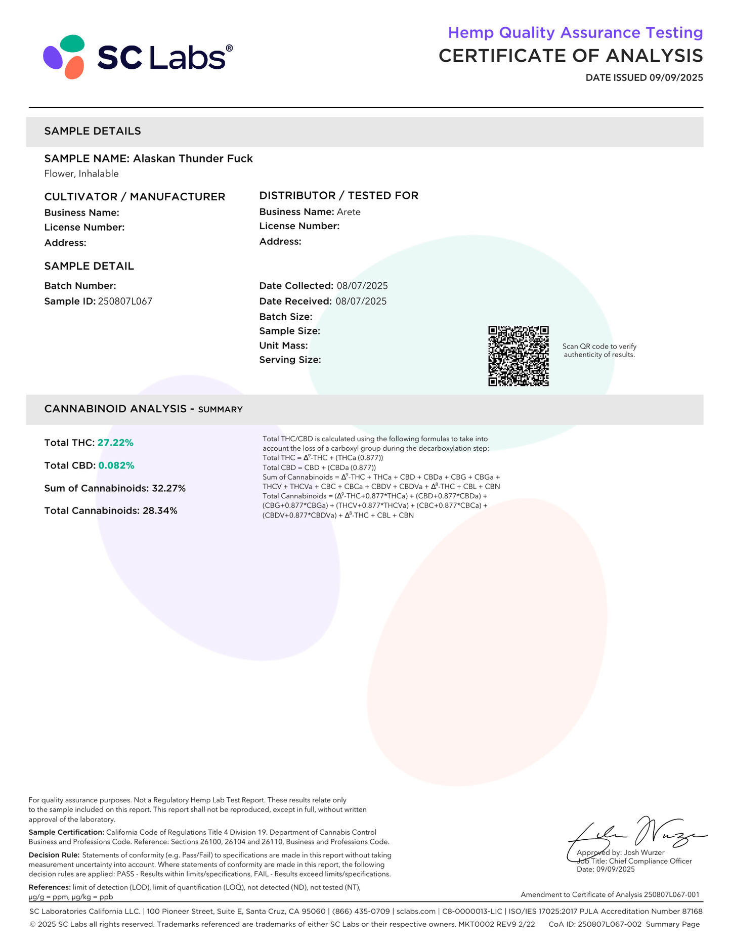 🧊 Alaskan Thunder F*ck Flower 3.5g | (Luxury Sativa) 30.7% Top-Shelf